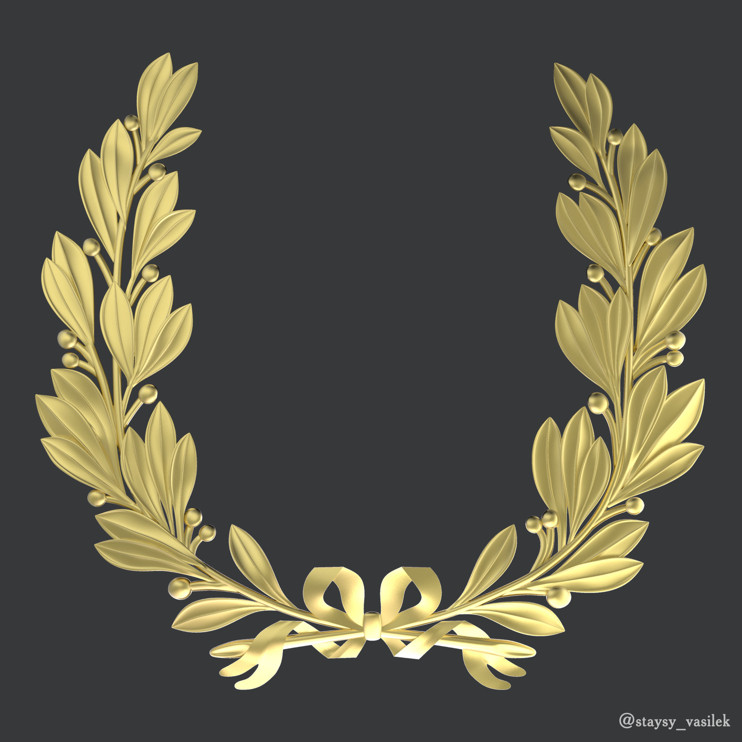 Wreath 3D print model_0
