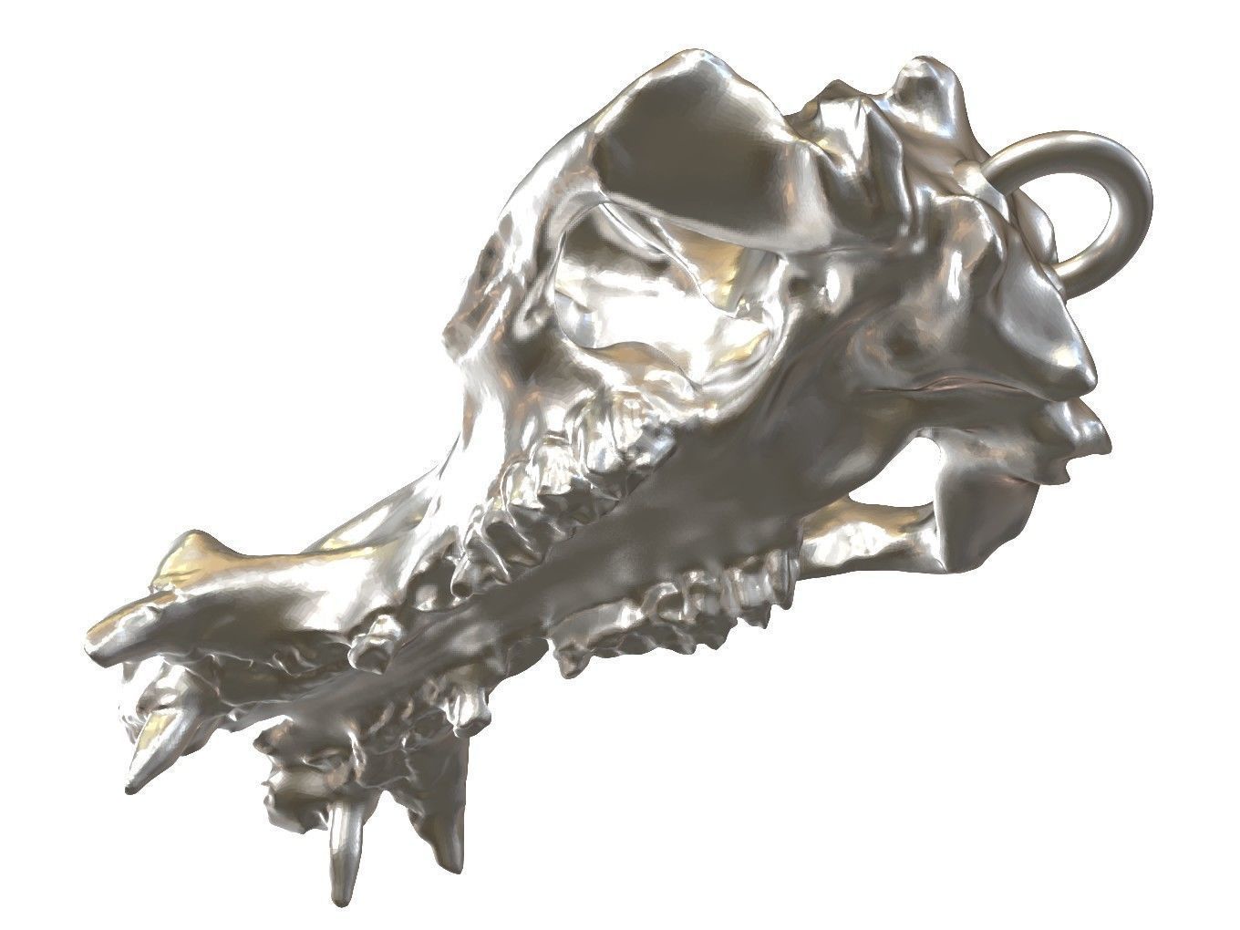 Cranium Charm Hippo 3D print model_5