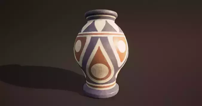 Vase Game Ready egyptian