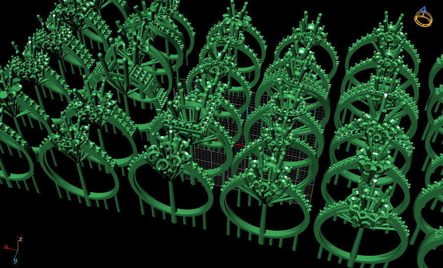 Diamond ring 3D print model_2