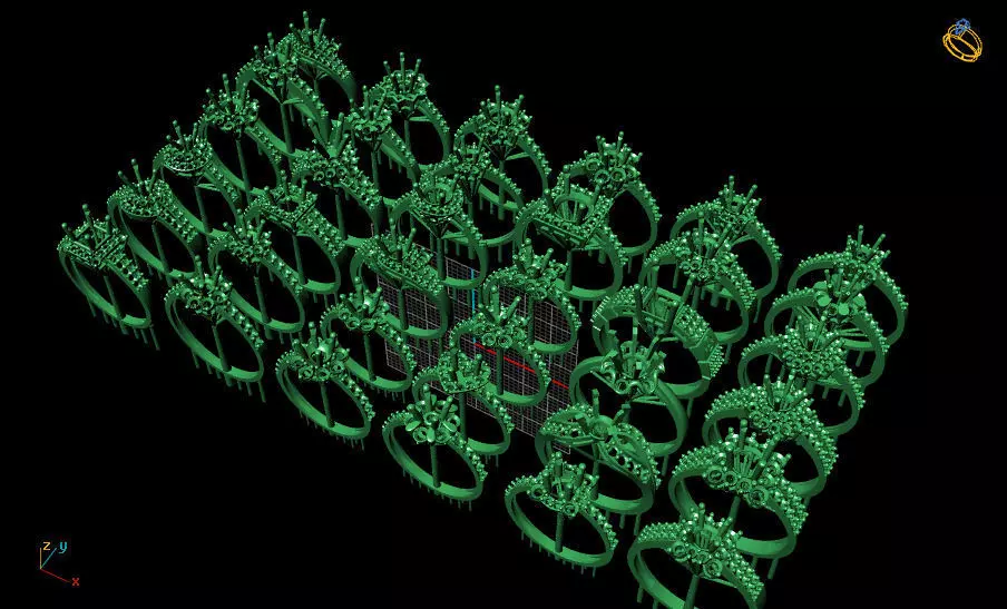 Diamond ring 3D print model_0