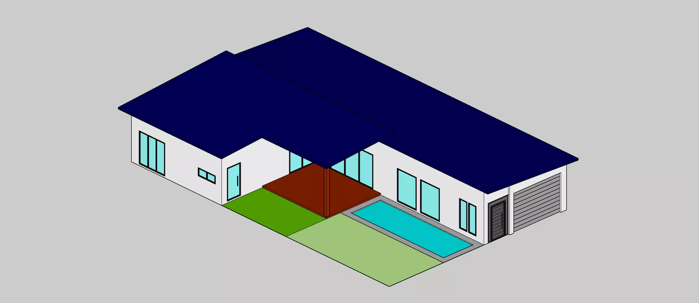 Low Poly Houses - ED Model 4 Low-poly 3D model