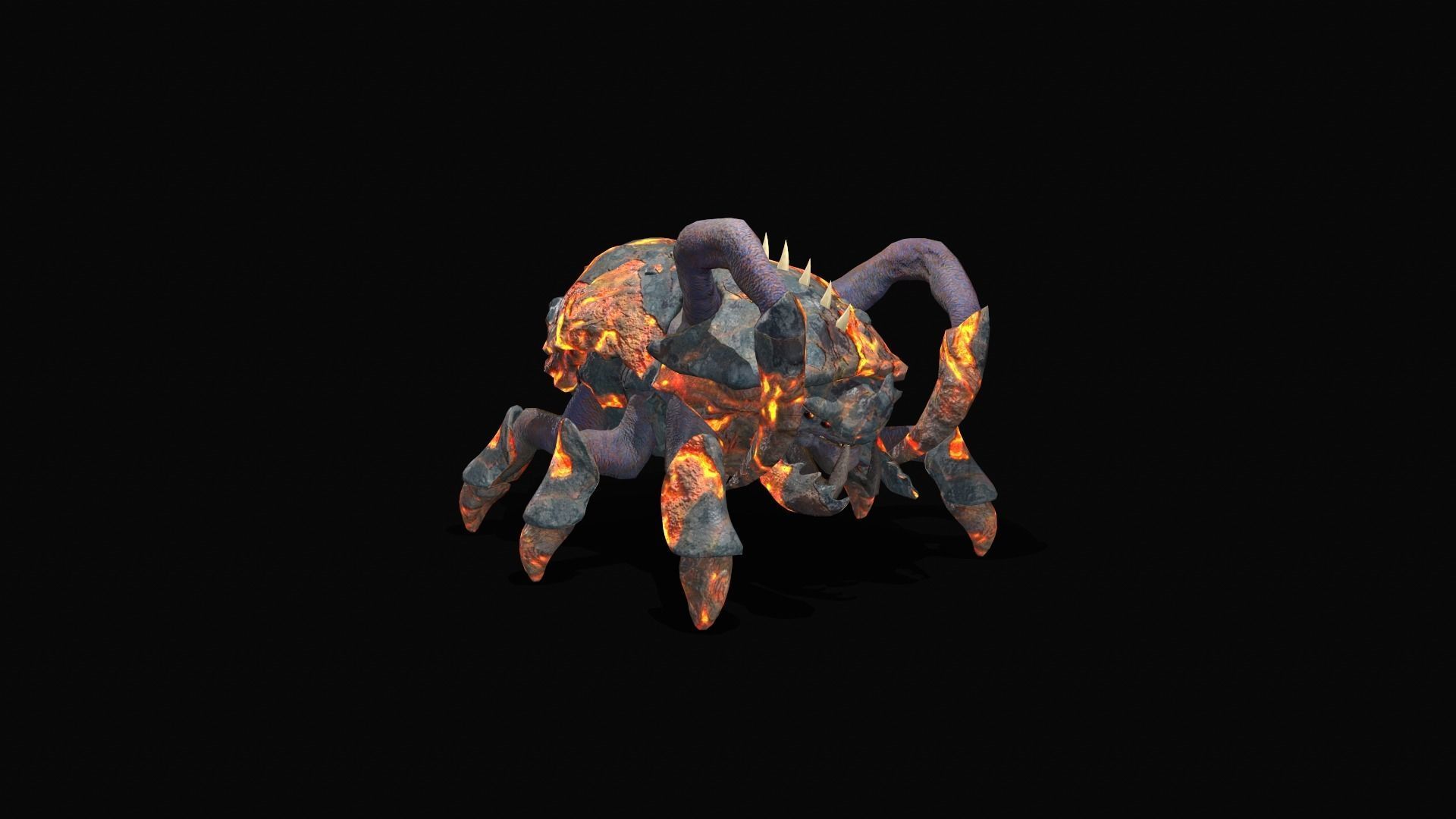 BugMonster spider Low-poly 3D model_19