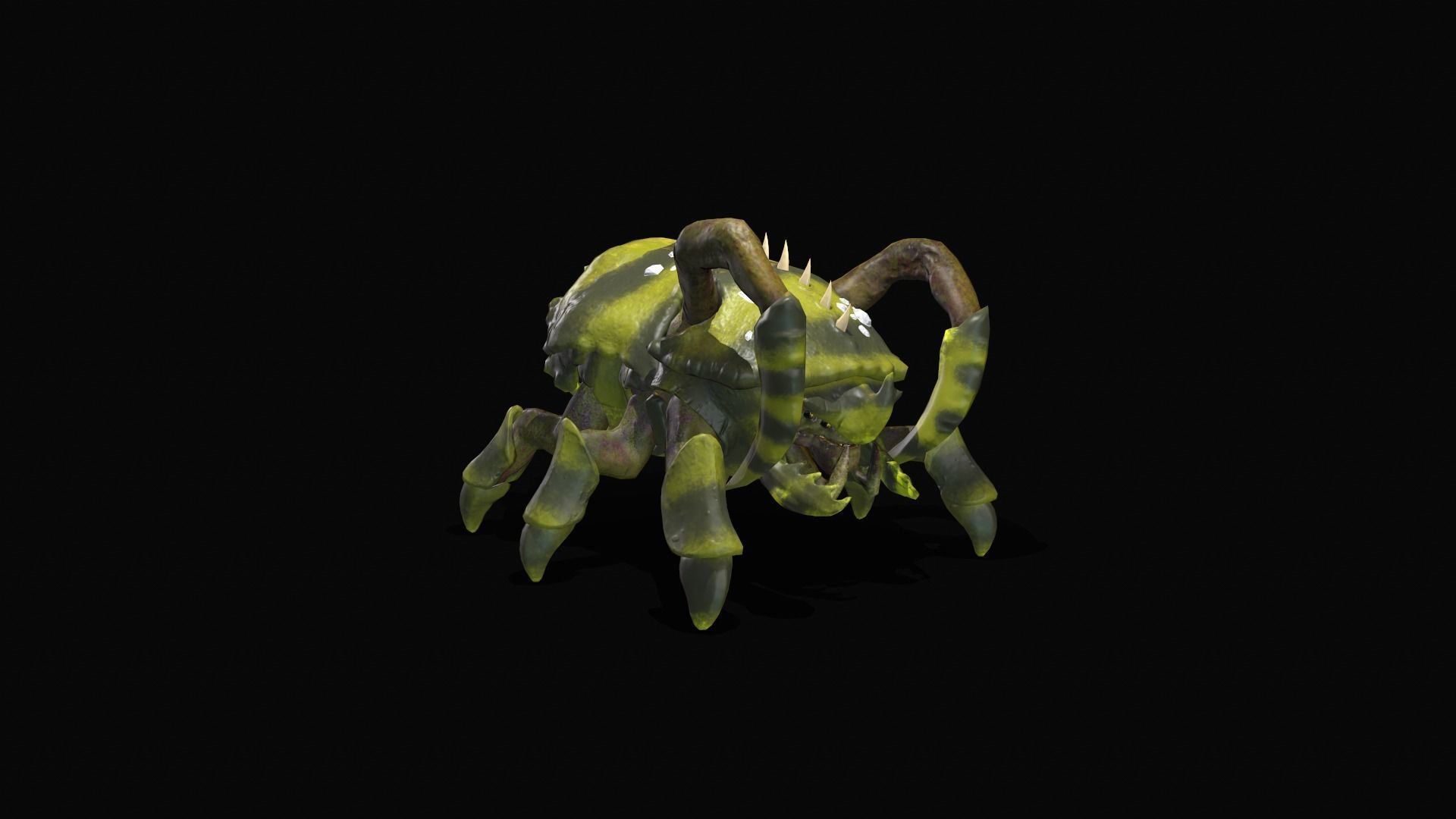 BugMonster spider Low-poly 3D model_17