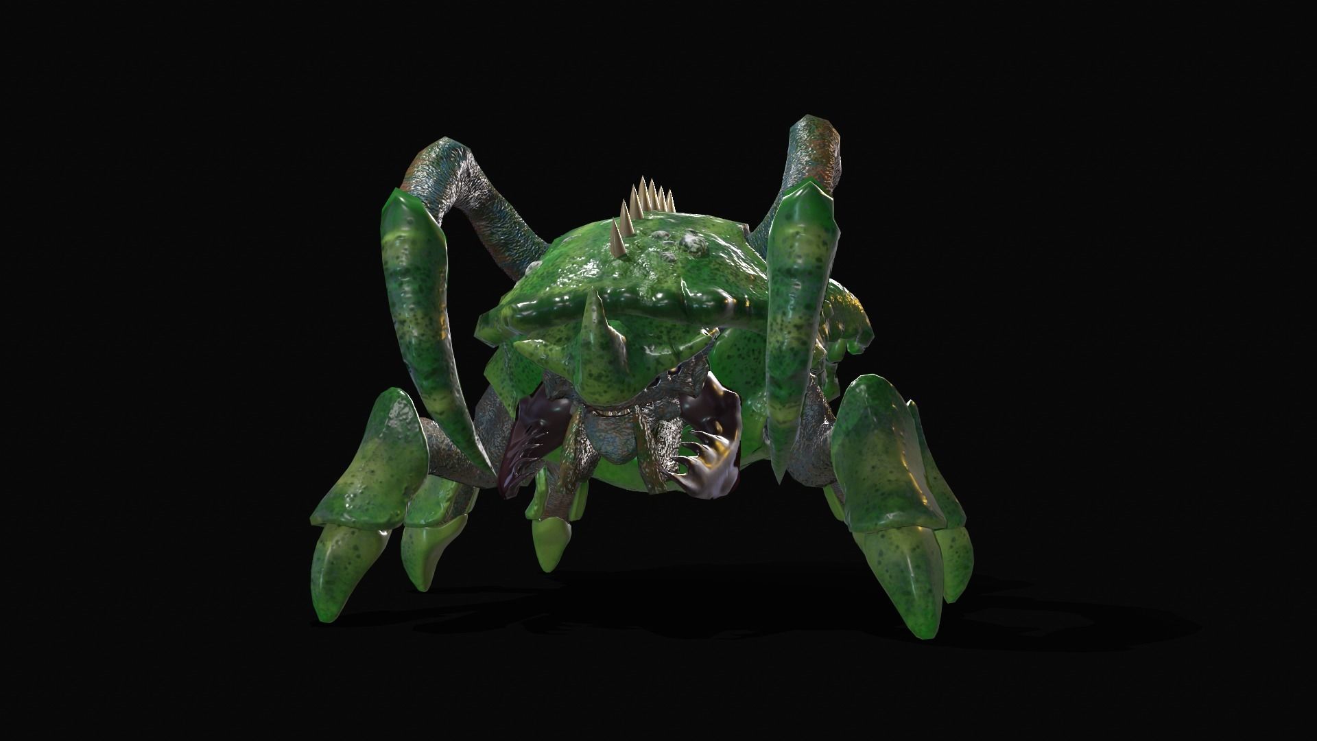 BugMonster spider Low-poly 3D model_12