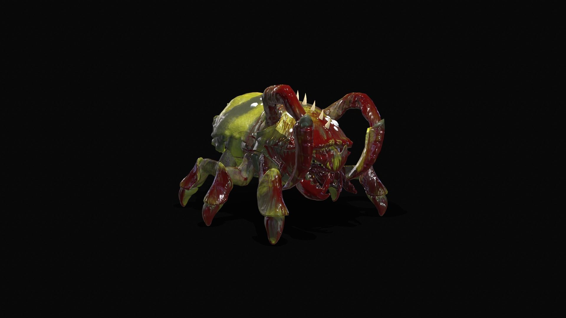 BugMonster spider Low-poly 3D model_18