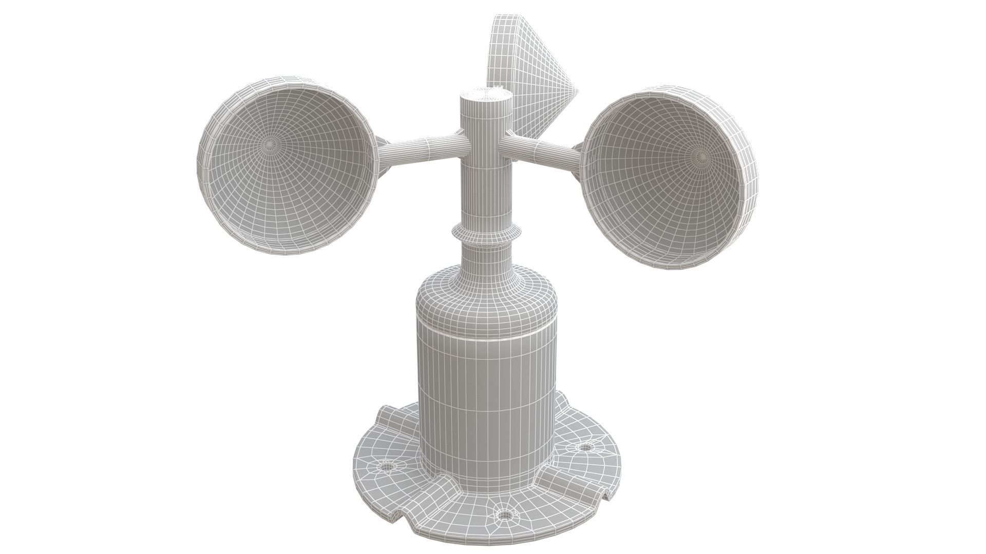 Wind Direction Sensor Transmitter 01 3D model_12