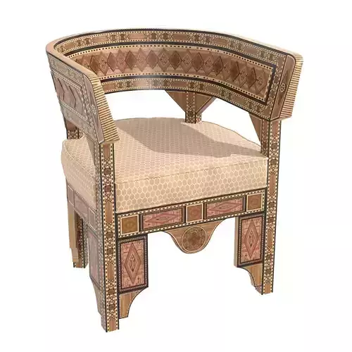 Arabic Style  armchair 3D model
