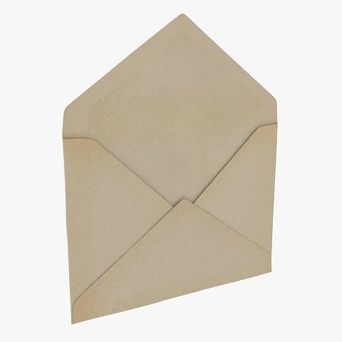 Envelope - Opened Low-poly 3D model