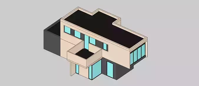 Low Poly Houses - ED Model 6 Low-poly 3D model