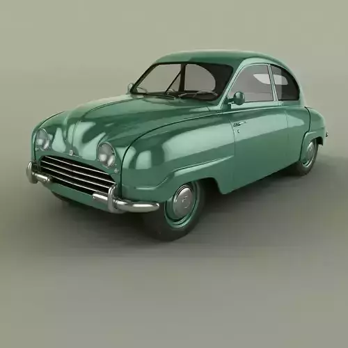 SAAB 92 3D model