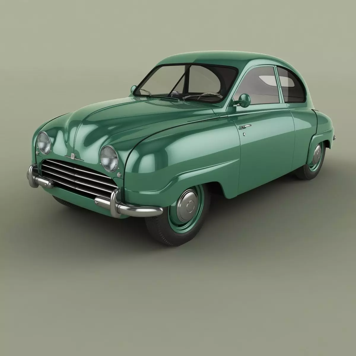 SAAB 92 3D model