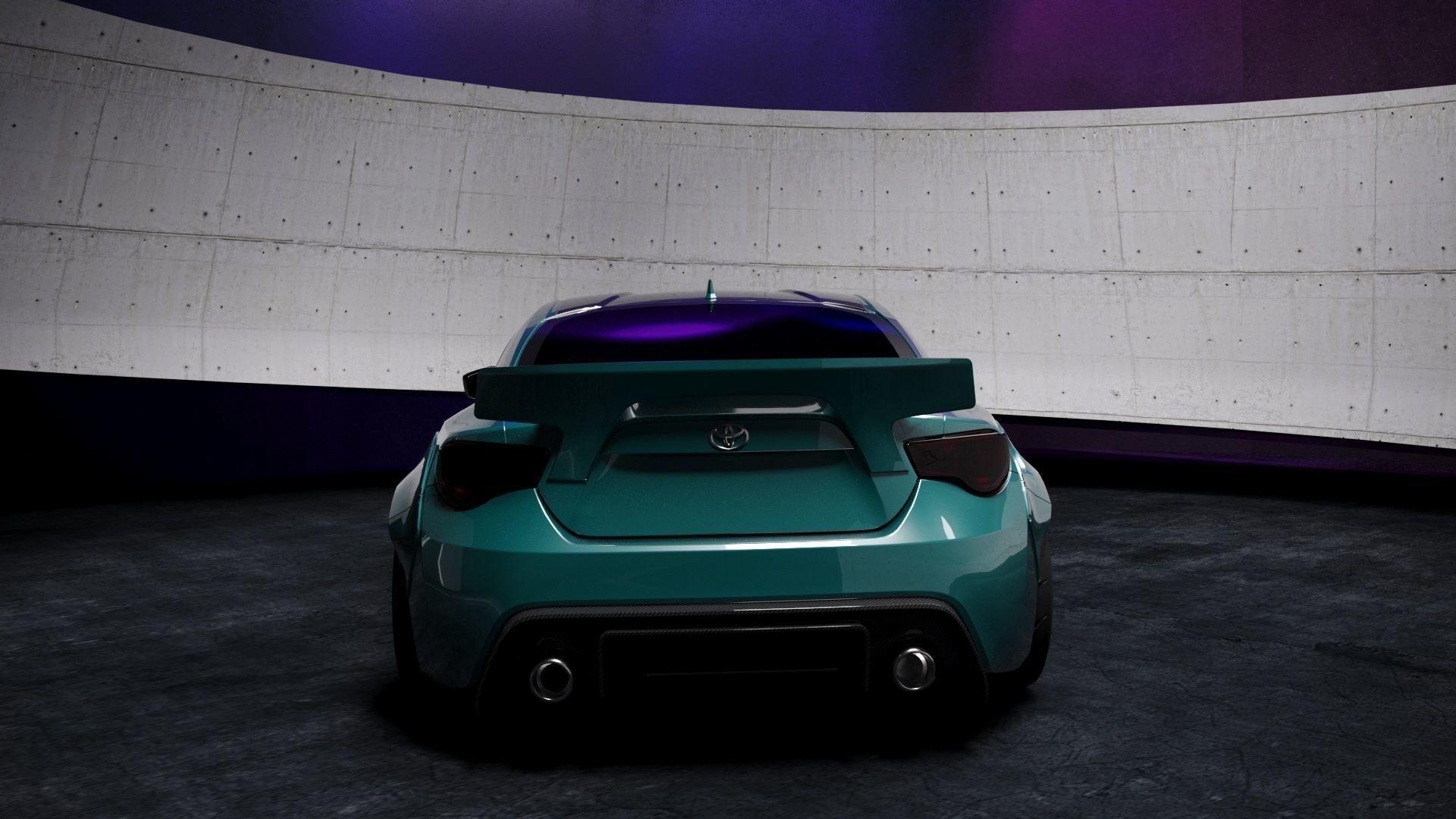 TOYOTA GT 86 ROCKETBUNNY  3D MODEL  Low-poly 3D model_1