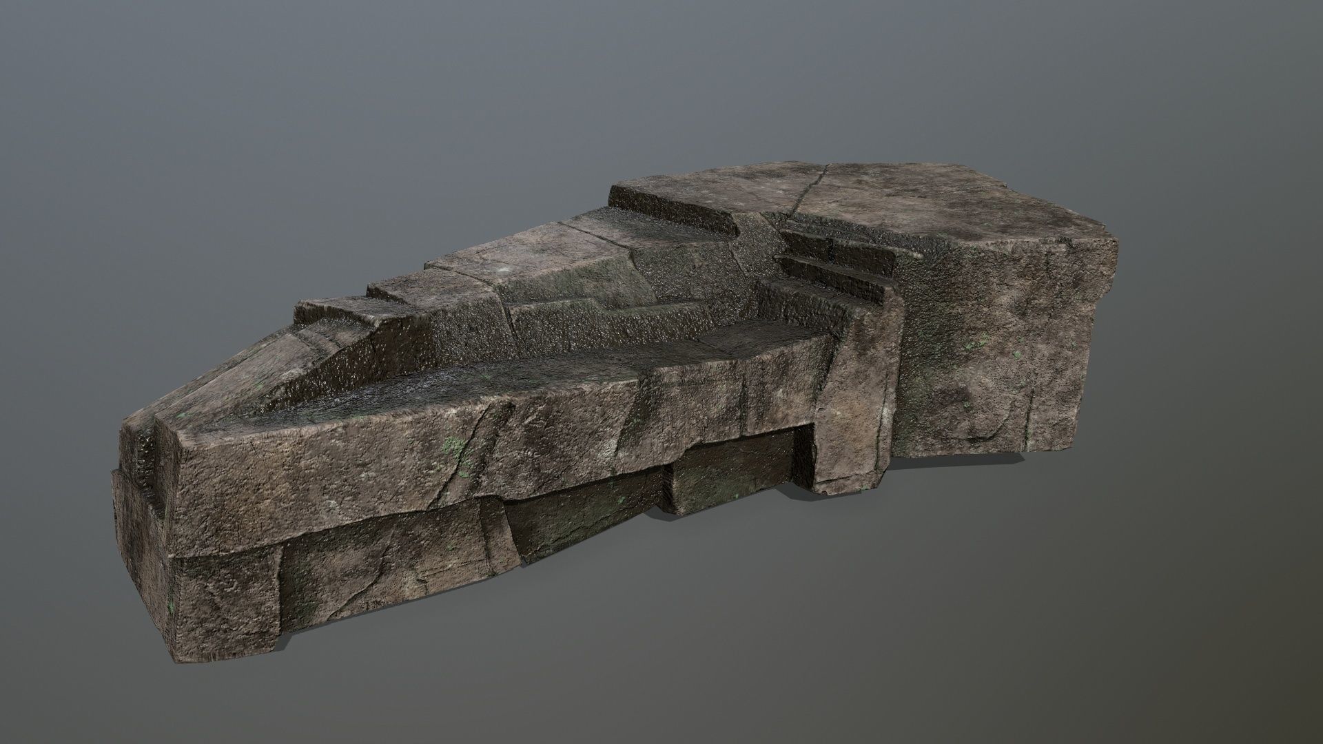 rocks rock Low-poly 3D model_7