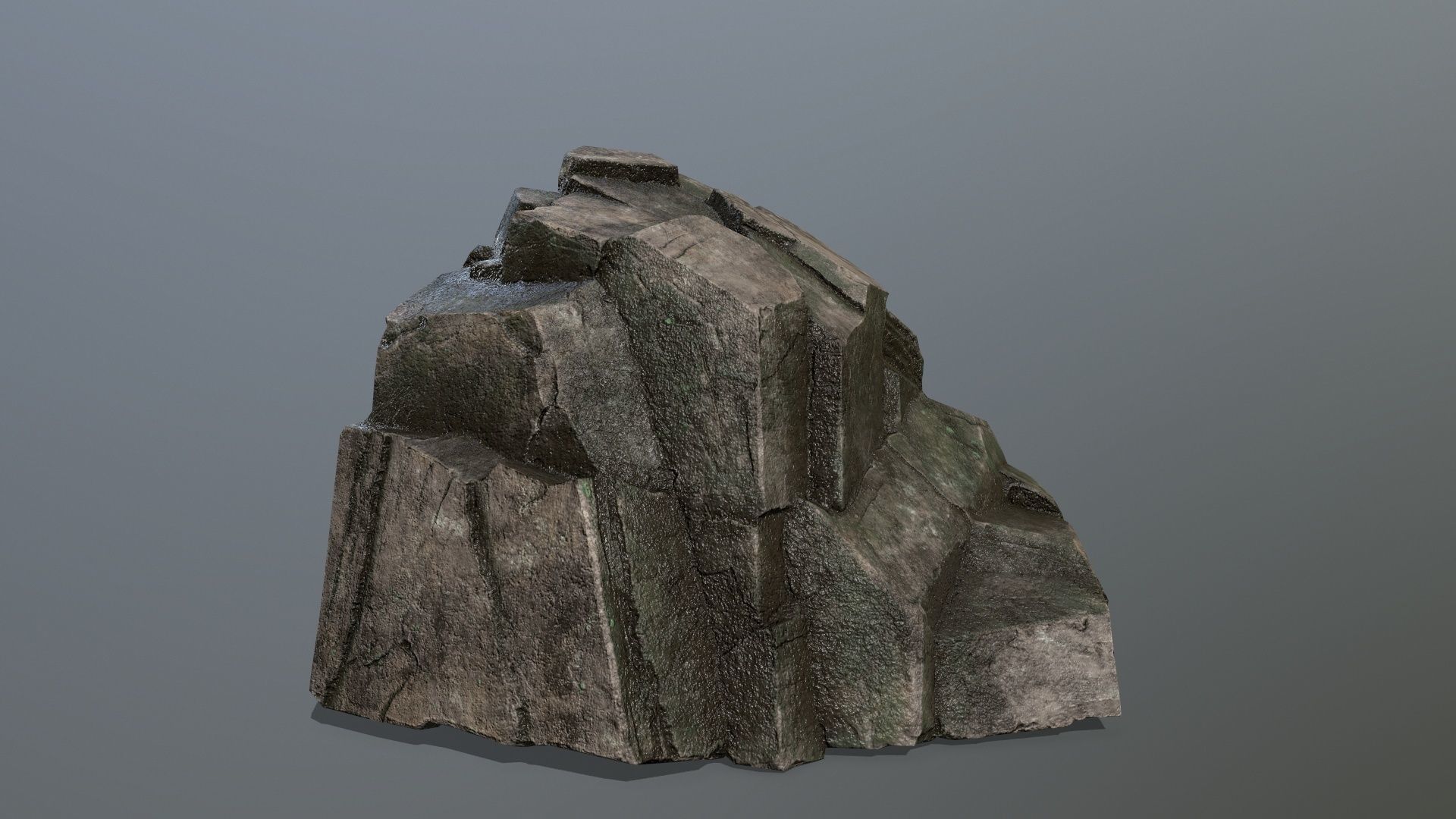 rocks rock Low-poly 3D model_9