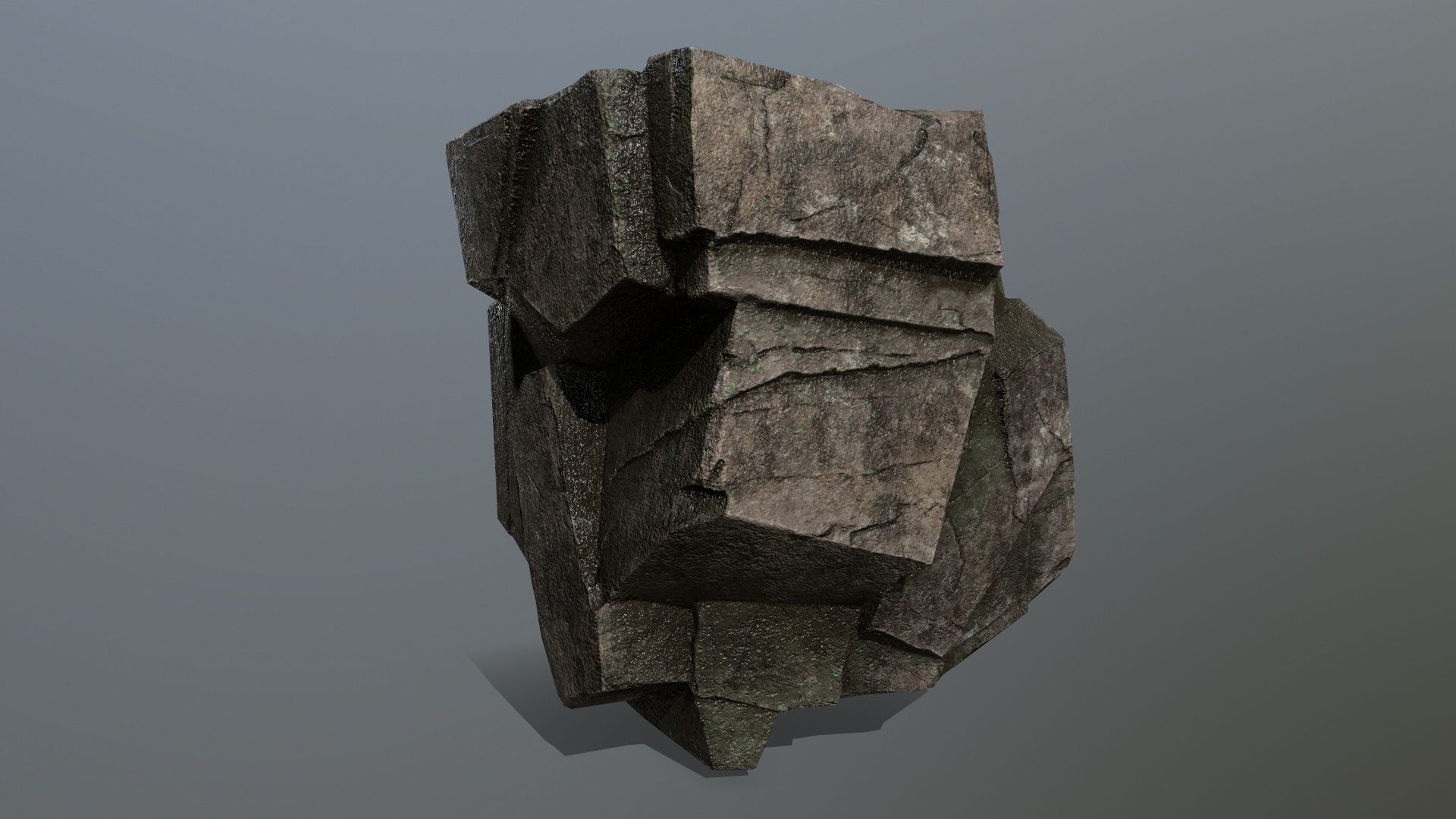 rocks rock Low-poly 3D model_10