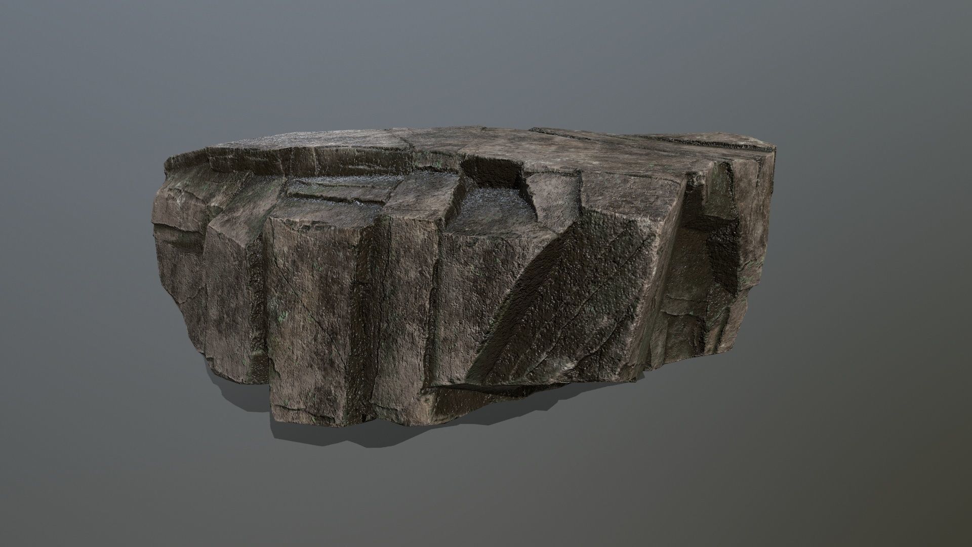 rocks rock Low-poly 3D model_12