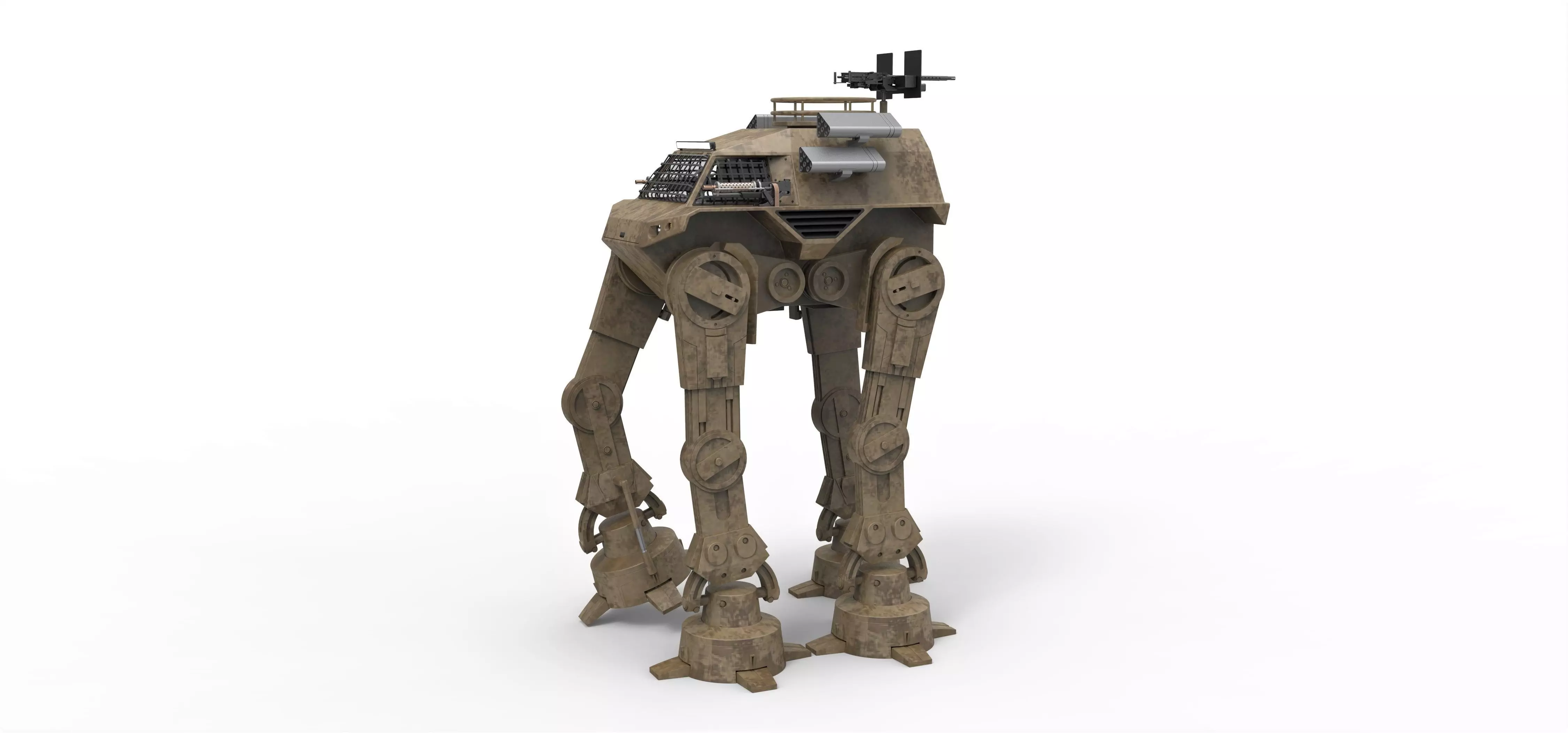 Concept walker for zombie apocalypses 3D model_0