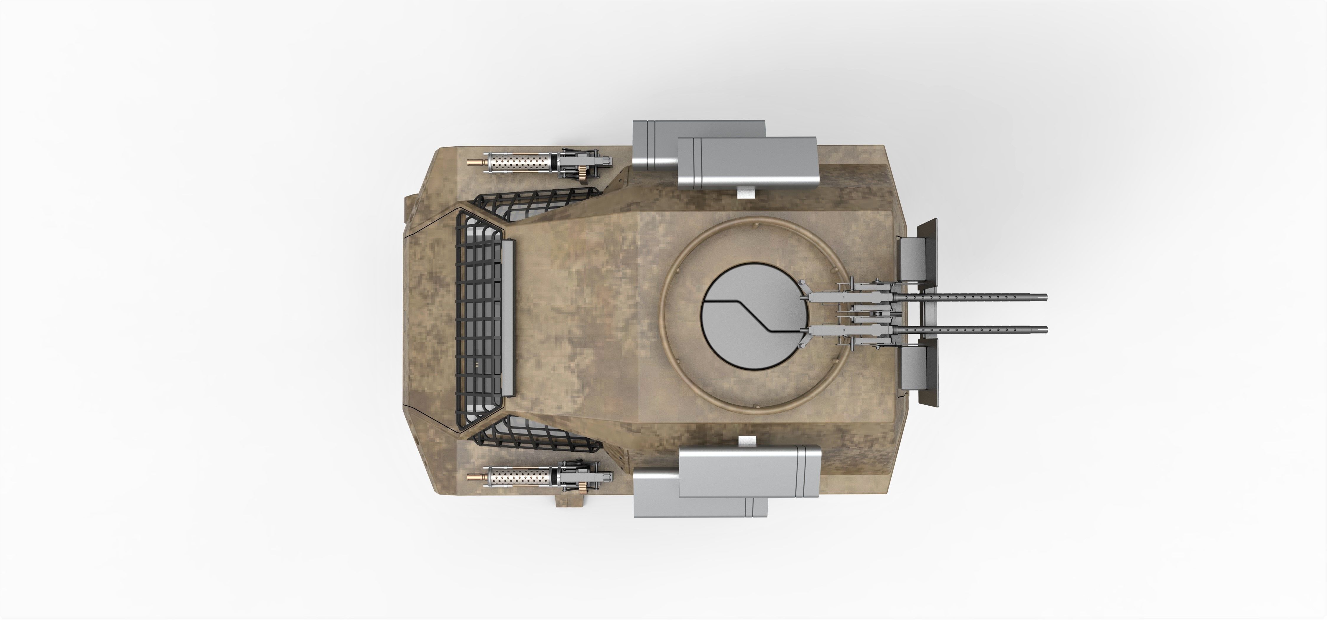 Concept walker for zombie apocalypses 3D model_9