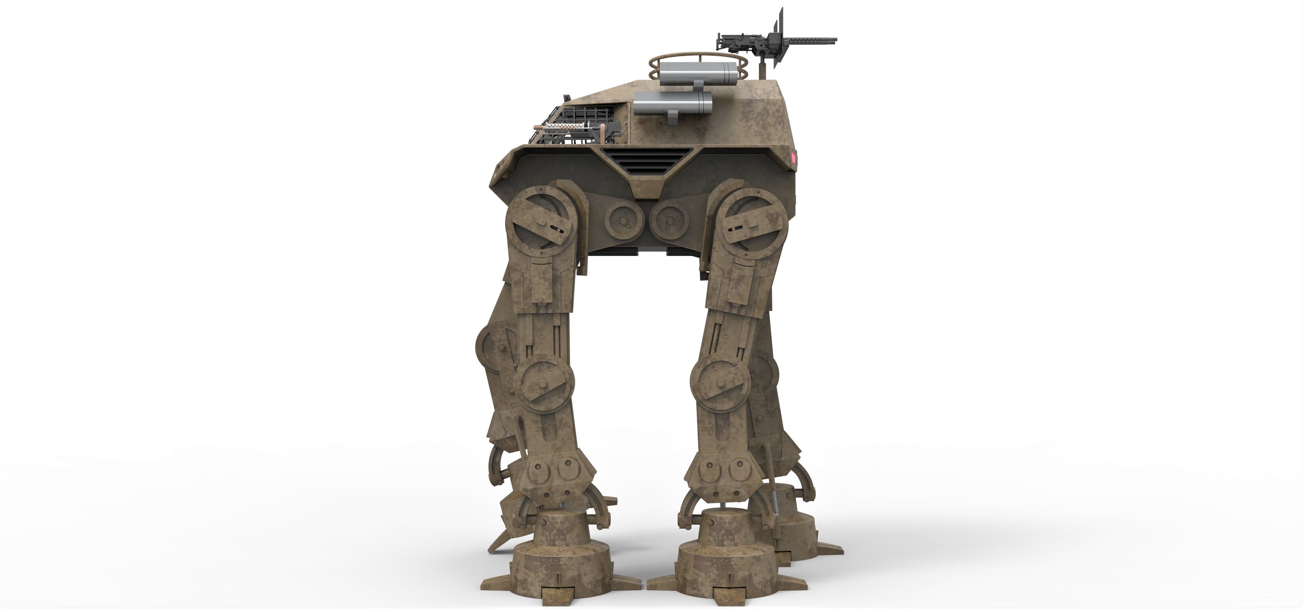 Concept walker for zombie apocalypses 3D model_7