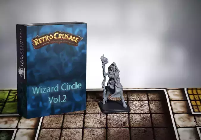 Retrocrusade Female Wizard
