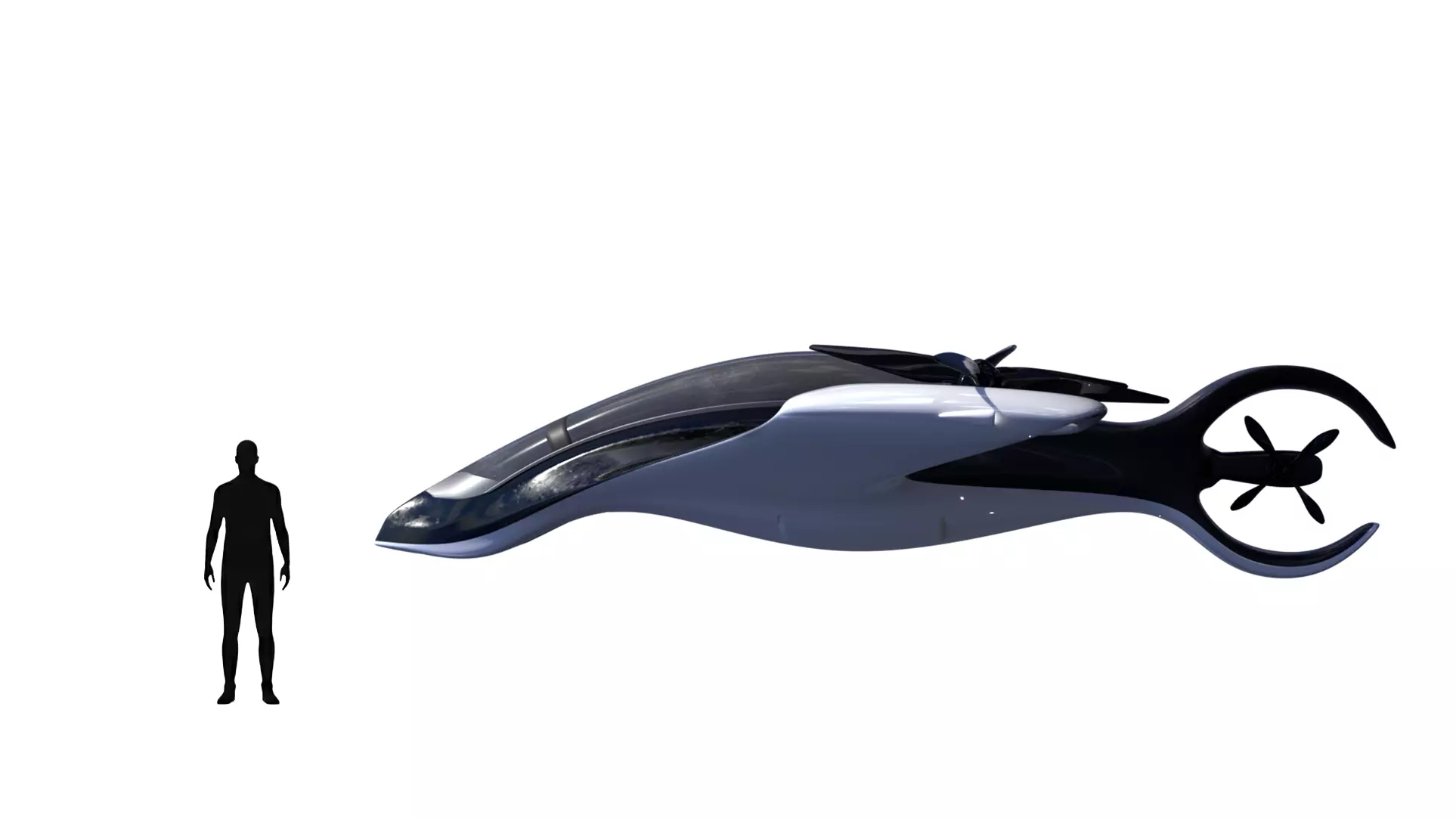 Futuristic  Aircraft - High-Poly Sci-Fi 3D Model 3D model_2