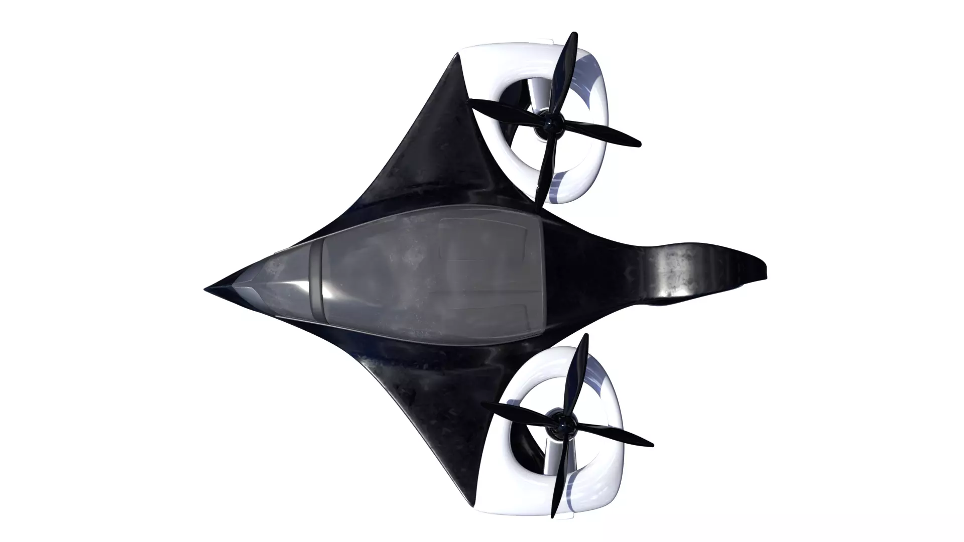 Futuristic  Aircraft - High-Poly Sci-Fi 3D Model 3D model_1