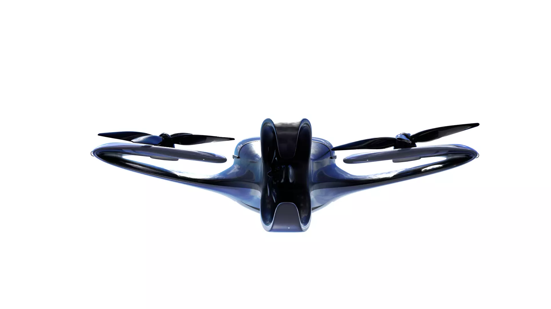 Futuristic  Aircraft - High-Poly Sci-Fi 3D Model 3D model_3