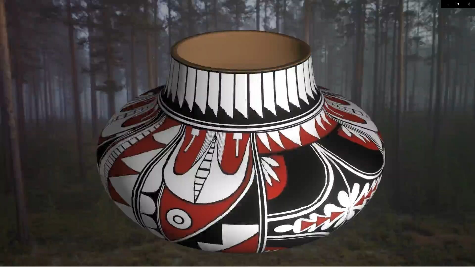 Native American pottery 7 3D model_3