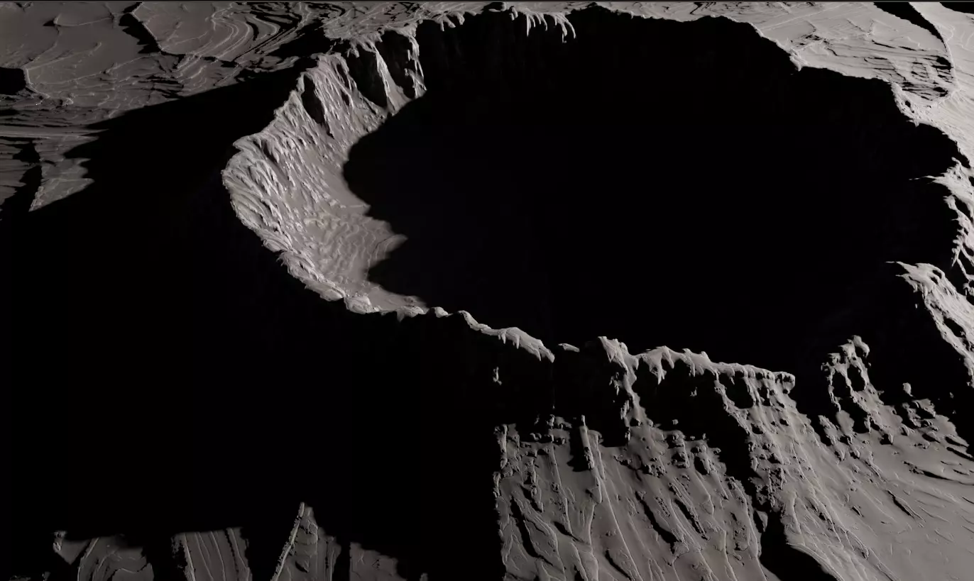 Asteroid crater - 8k 3D model Free 3D model