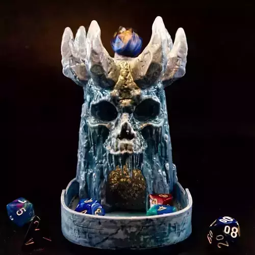 IceSkull Dice Tower 3d printable model 3D print model