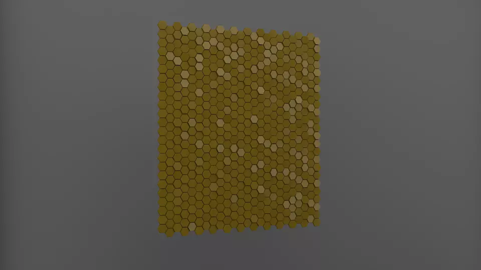 Hexagon Panel Free 3D model