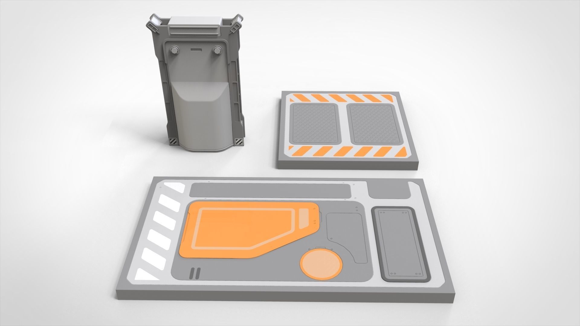 sci-fi Architecture kitbash 32 3D model_14