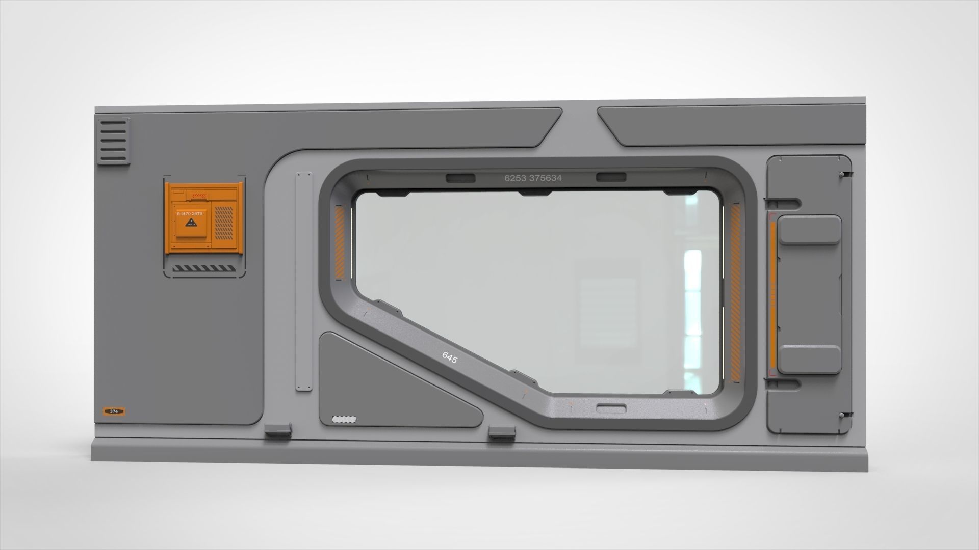 sci-fi Architecture kitbash 32 3D model_4