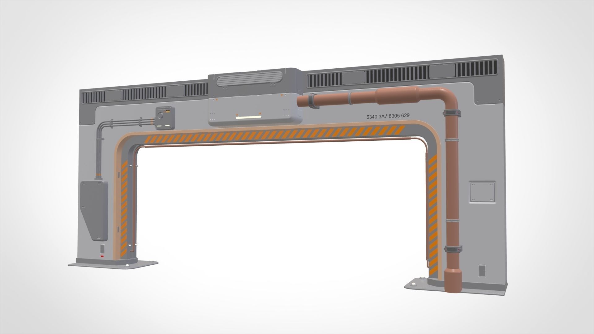 sci-fi Architecture kitbash 32 3D model_11