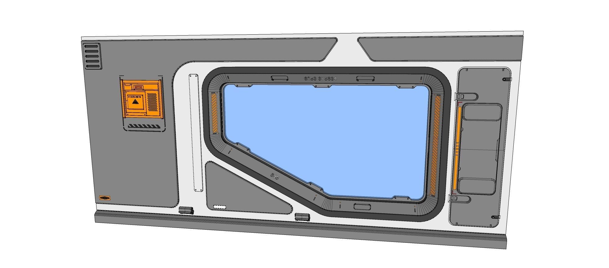 sci-fi Architecture kitbash 32 3D model_17