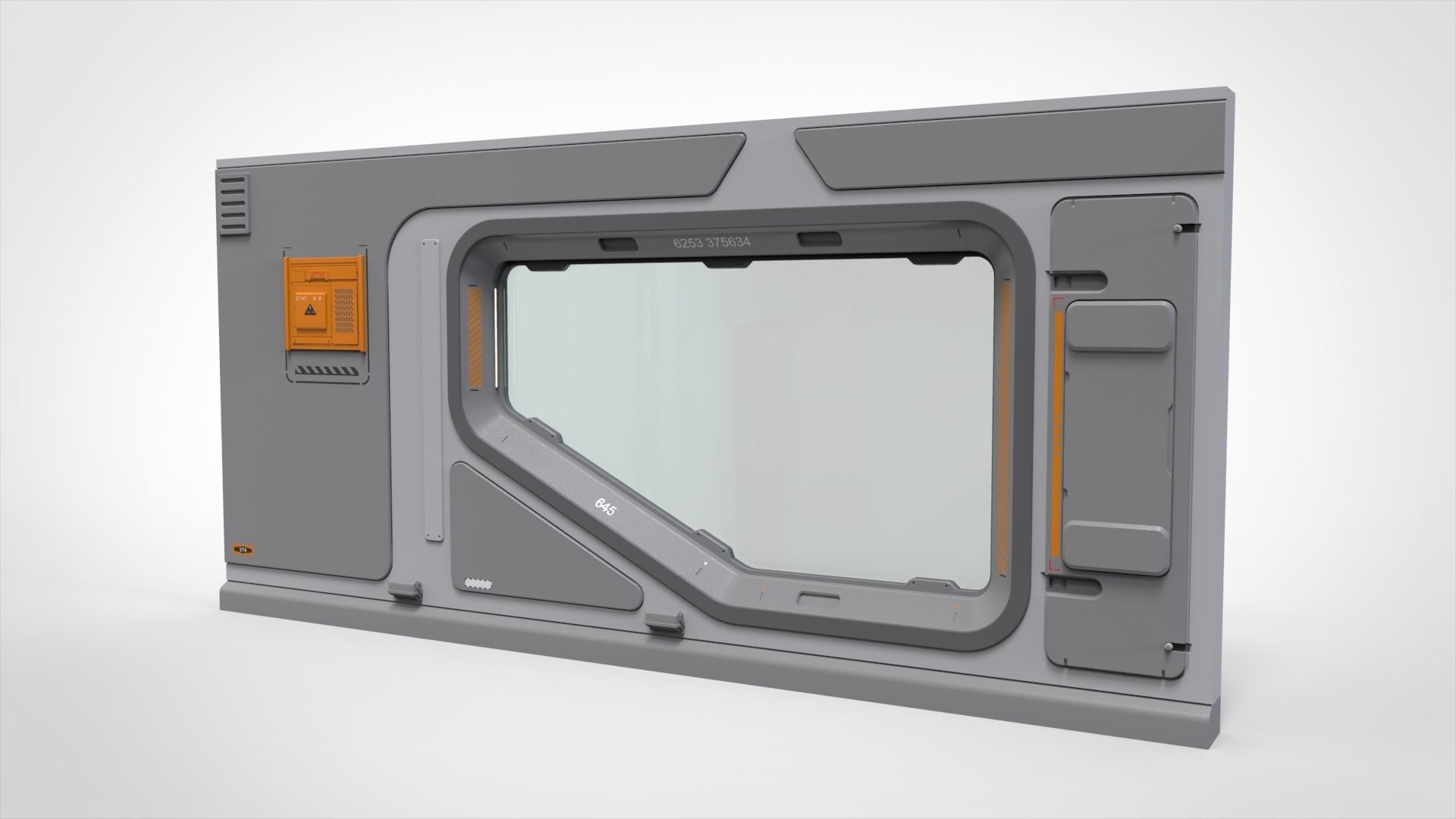 sci-fi Architecture kitbash 32 3D model_3