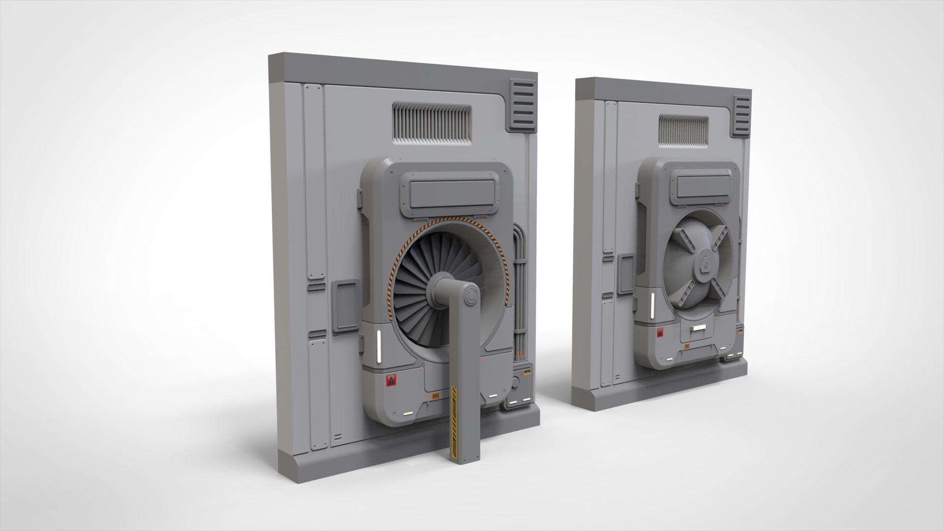 sci-fi Architecture kitbash 32 3D model_8