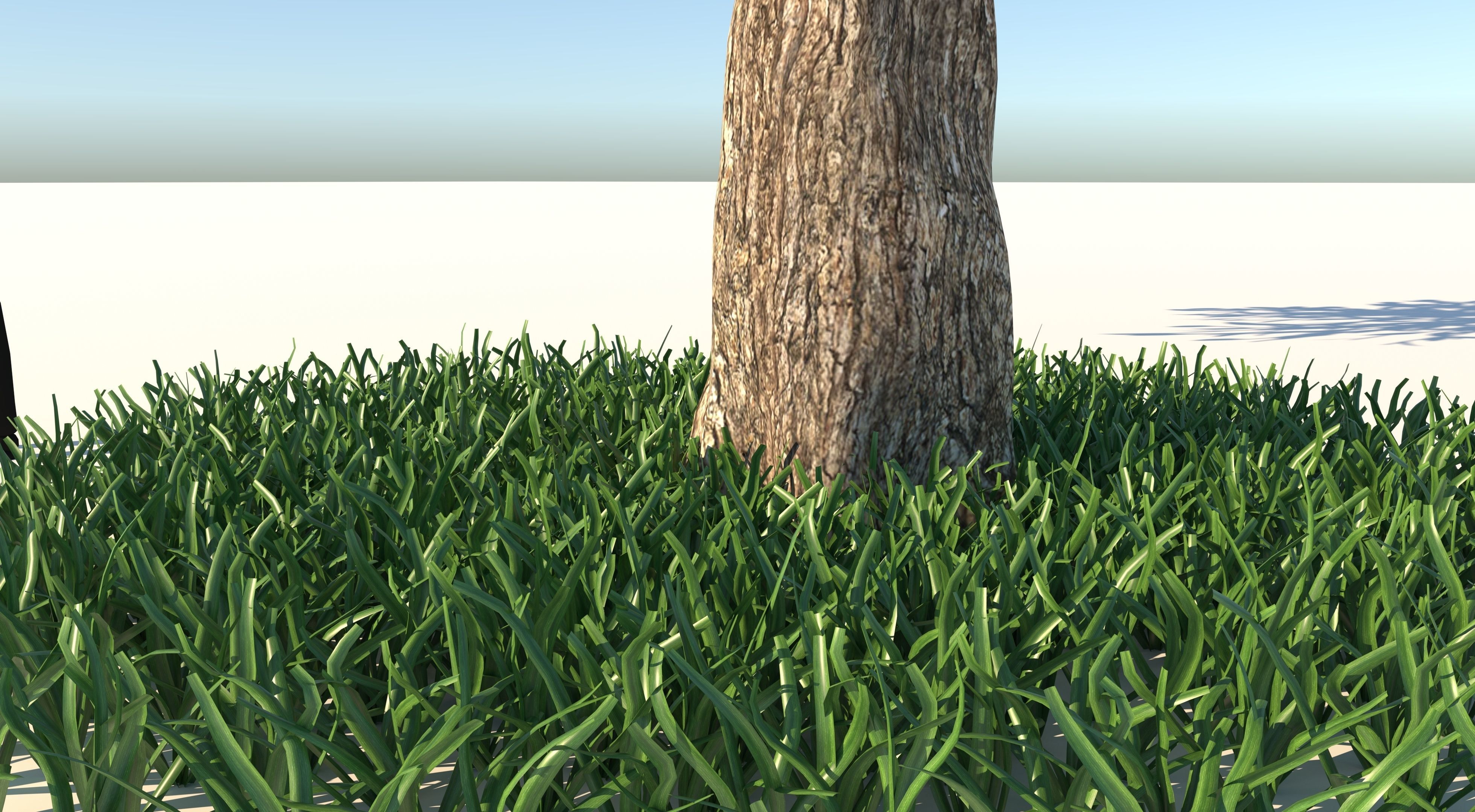 Apple Tree and Grass  3D model_7