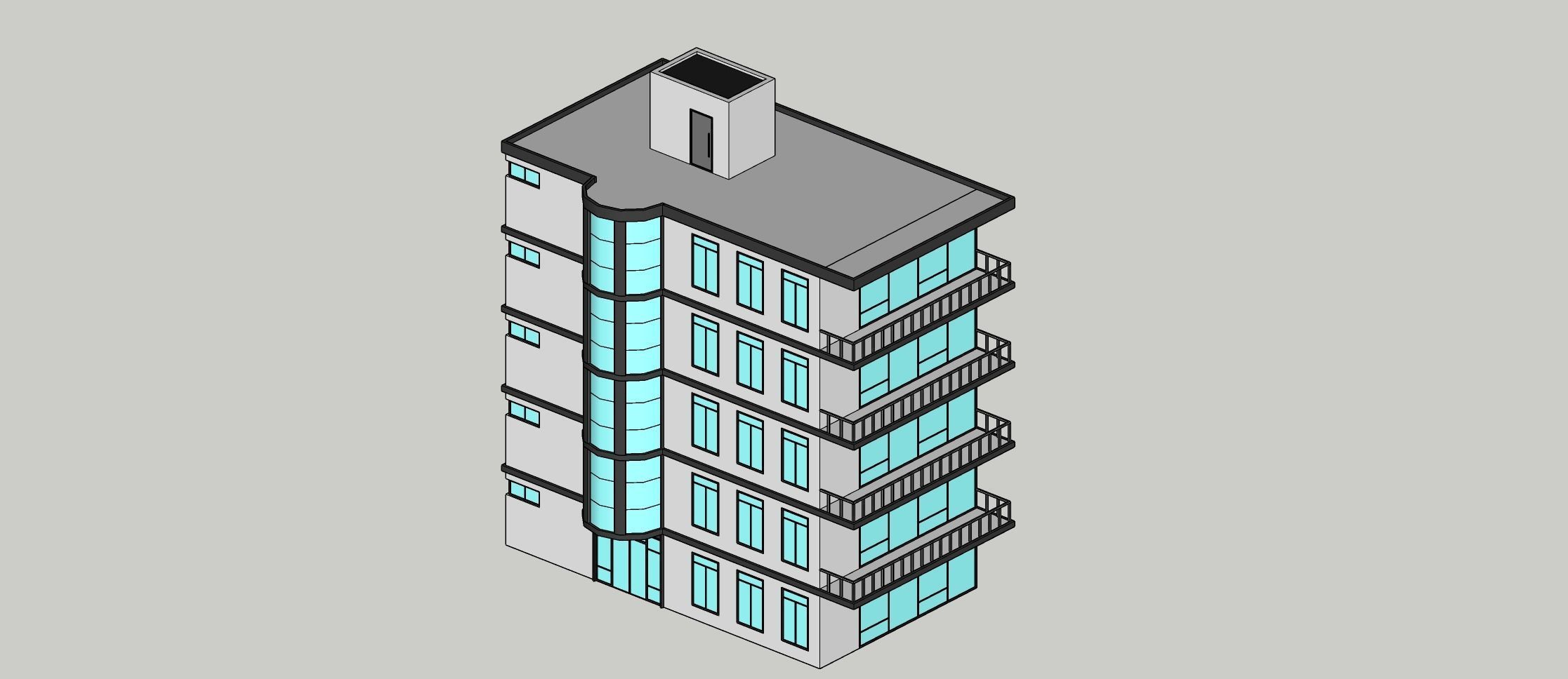 Low Poly Apartments - ED Model 3 Low-poly 3D model_7