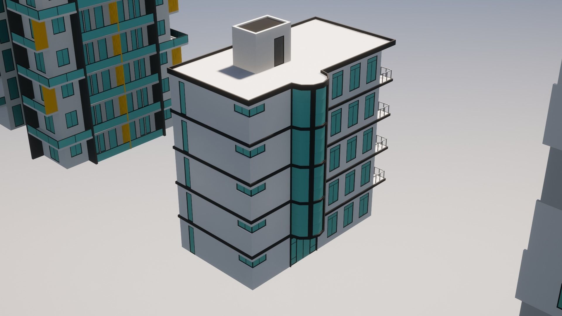 Low Poly Apartments - ED Model 3 Low-poly 3D model_30