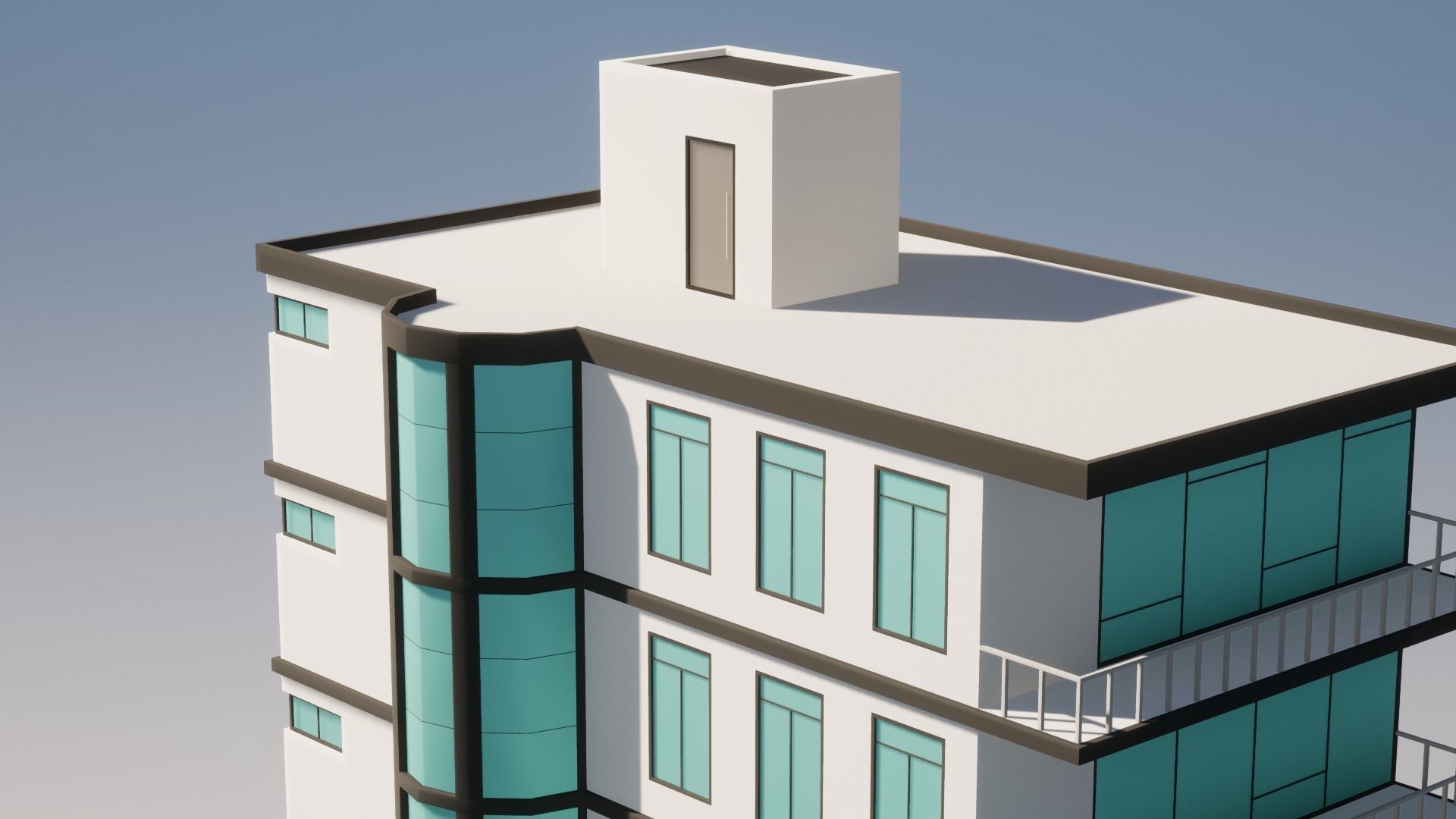 Low Poly Apartments - ED Model 3 Low-poly 3D model_6
