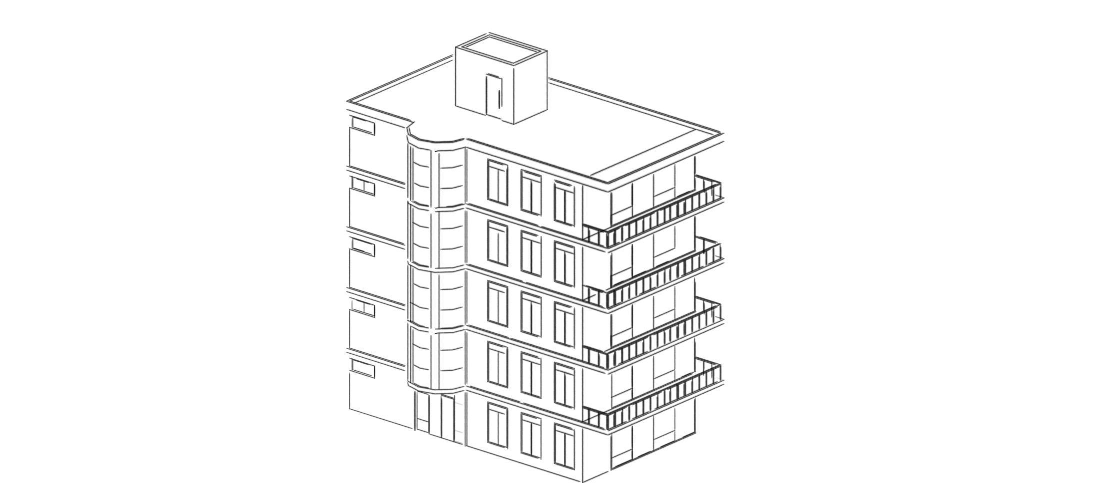Low Poly Apartments - ED Model 3 Low-poly 3D model_19