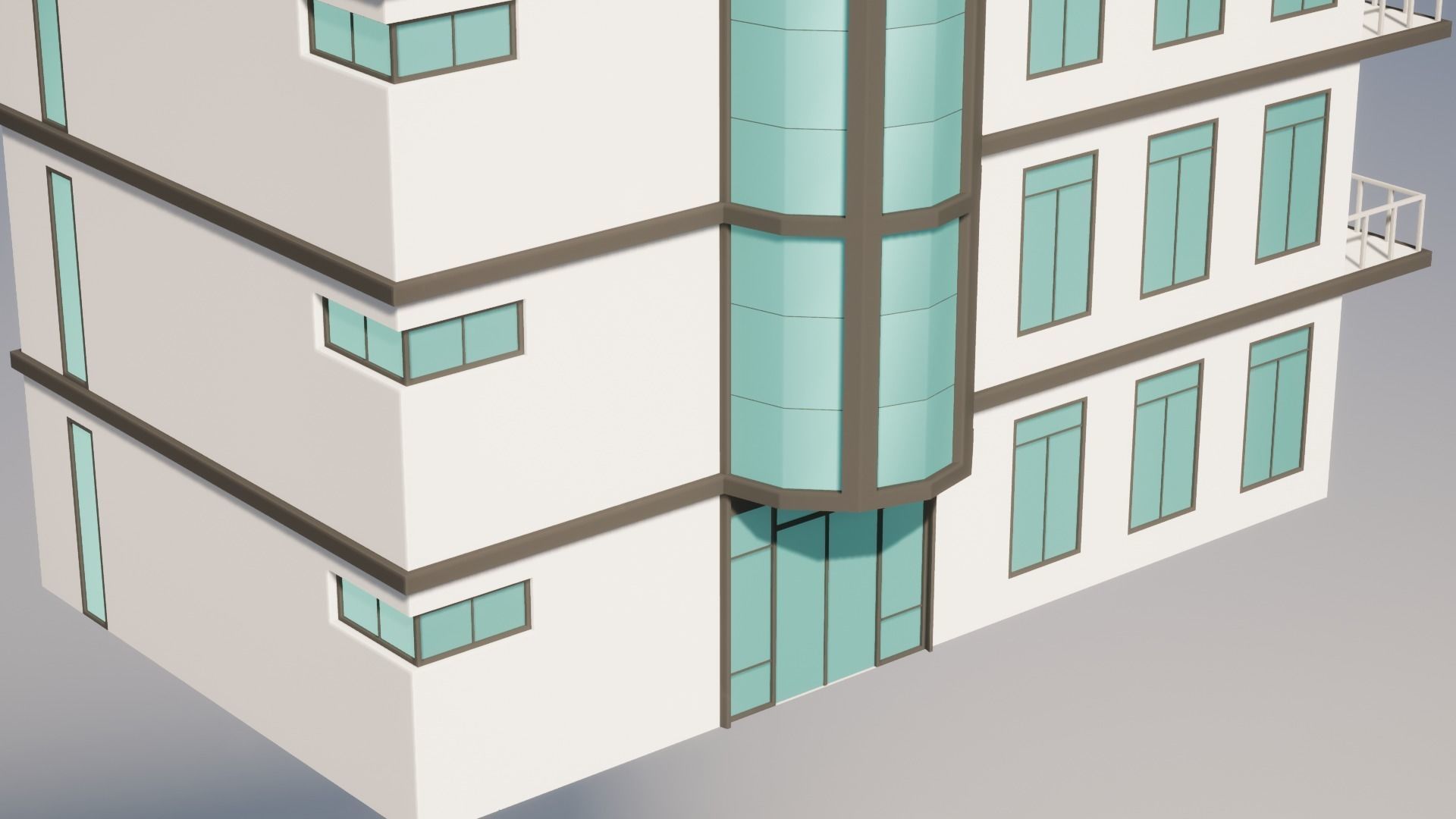 Low Poly Apartments - ED Model 3 Low-poly 3D model_5