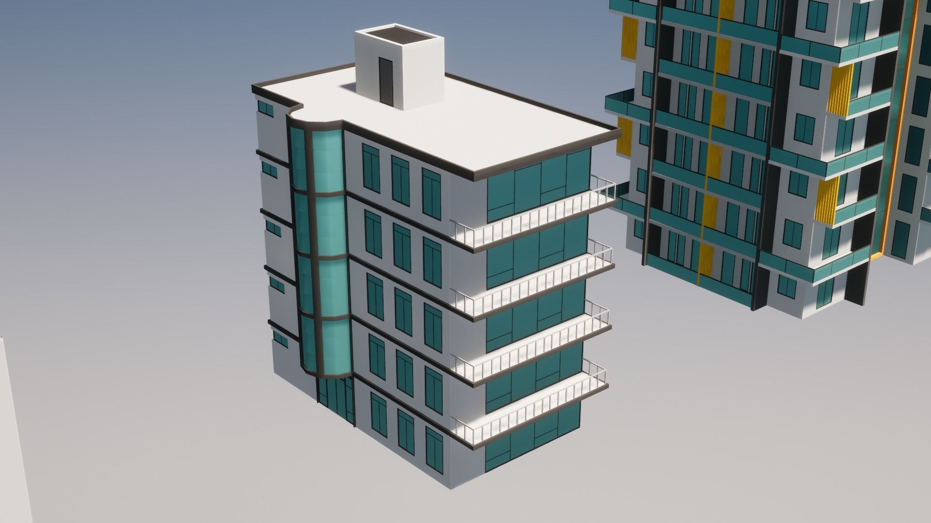 Low Poly Apartments - ED Model 3 Low-poly 3D model_31
