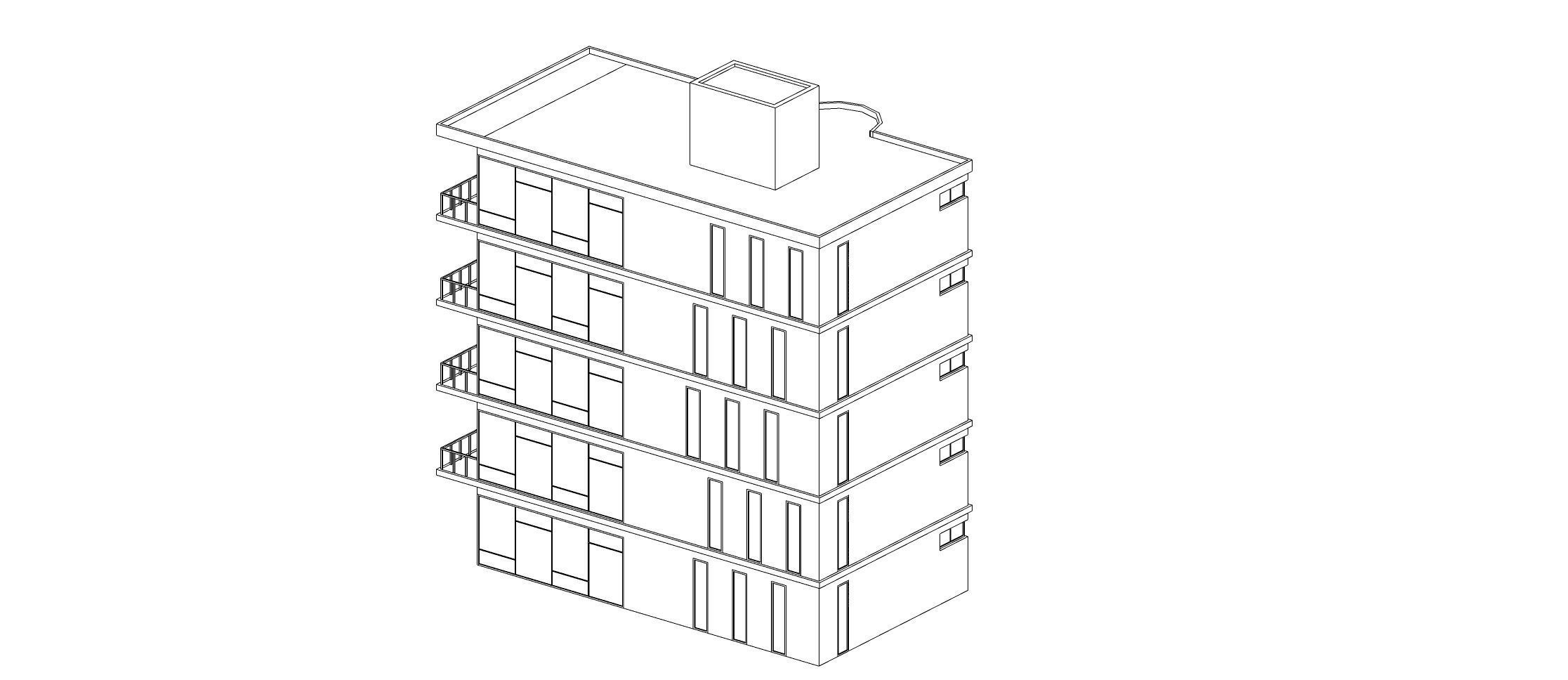 Low Poly Apartments - ED Model 3 Low-poly 3D model_16