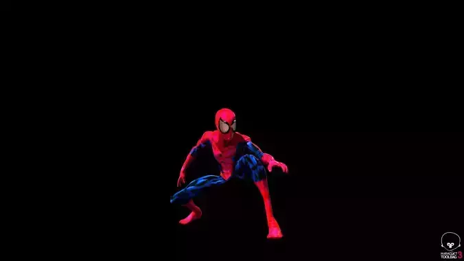 Spiderman City Night Free low-poly 3D model