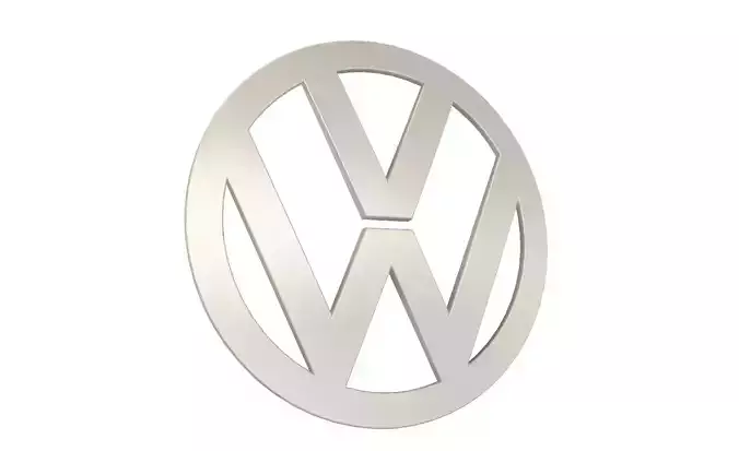 VW logo Free 3D model