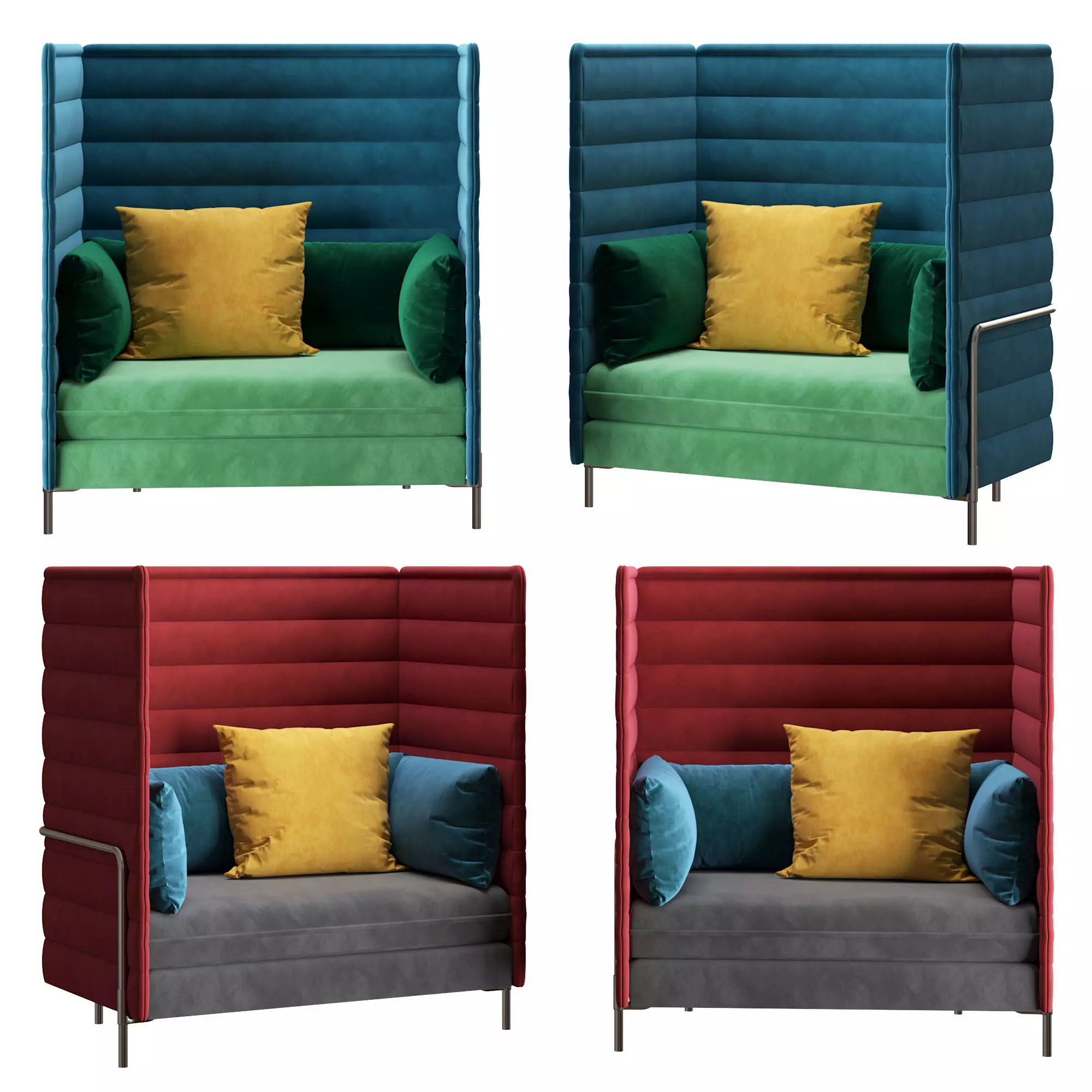 Vitra Alcove sofa 3D model