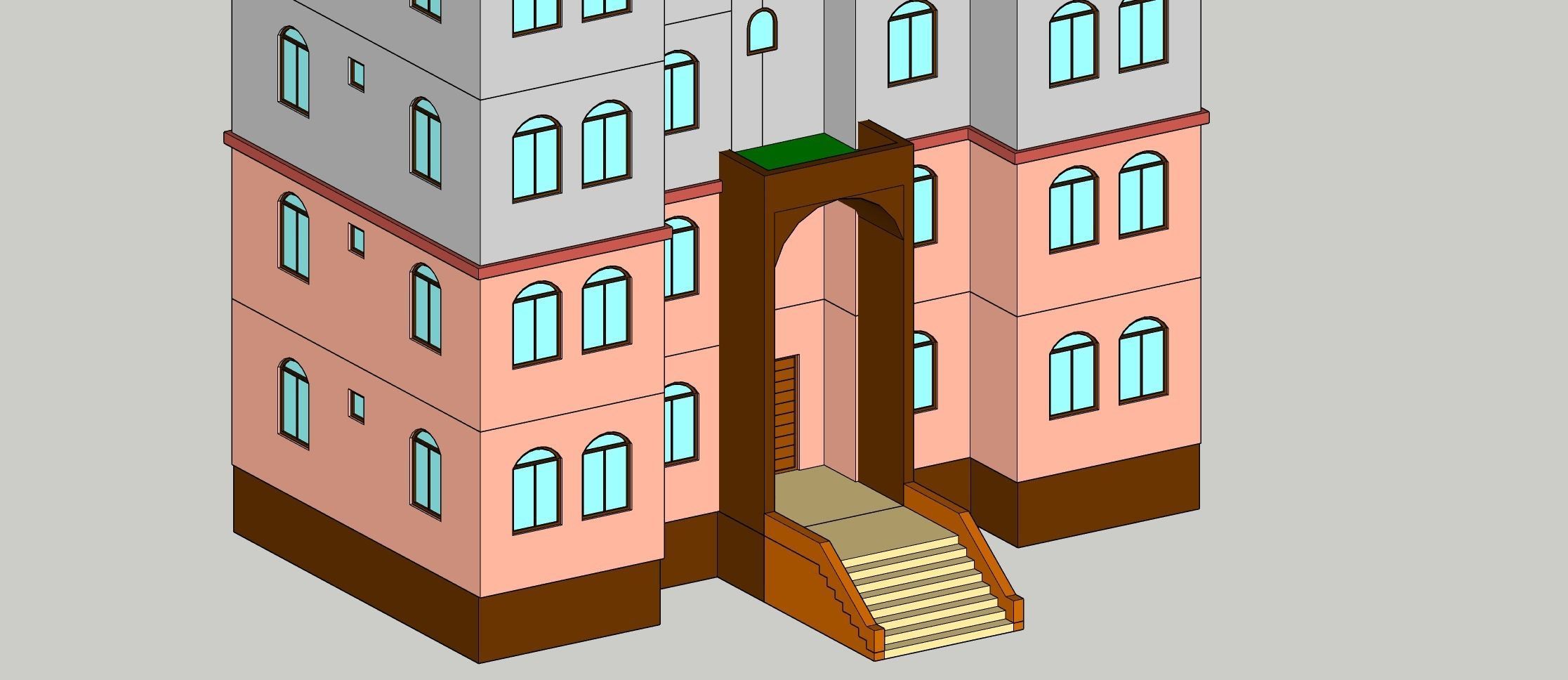 Low Poly Apartments - ED Model 5 Low-poly 3D model_14